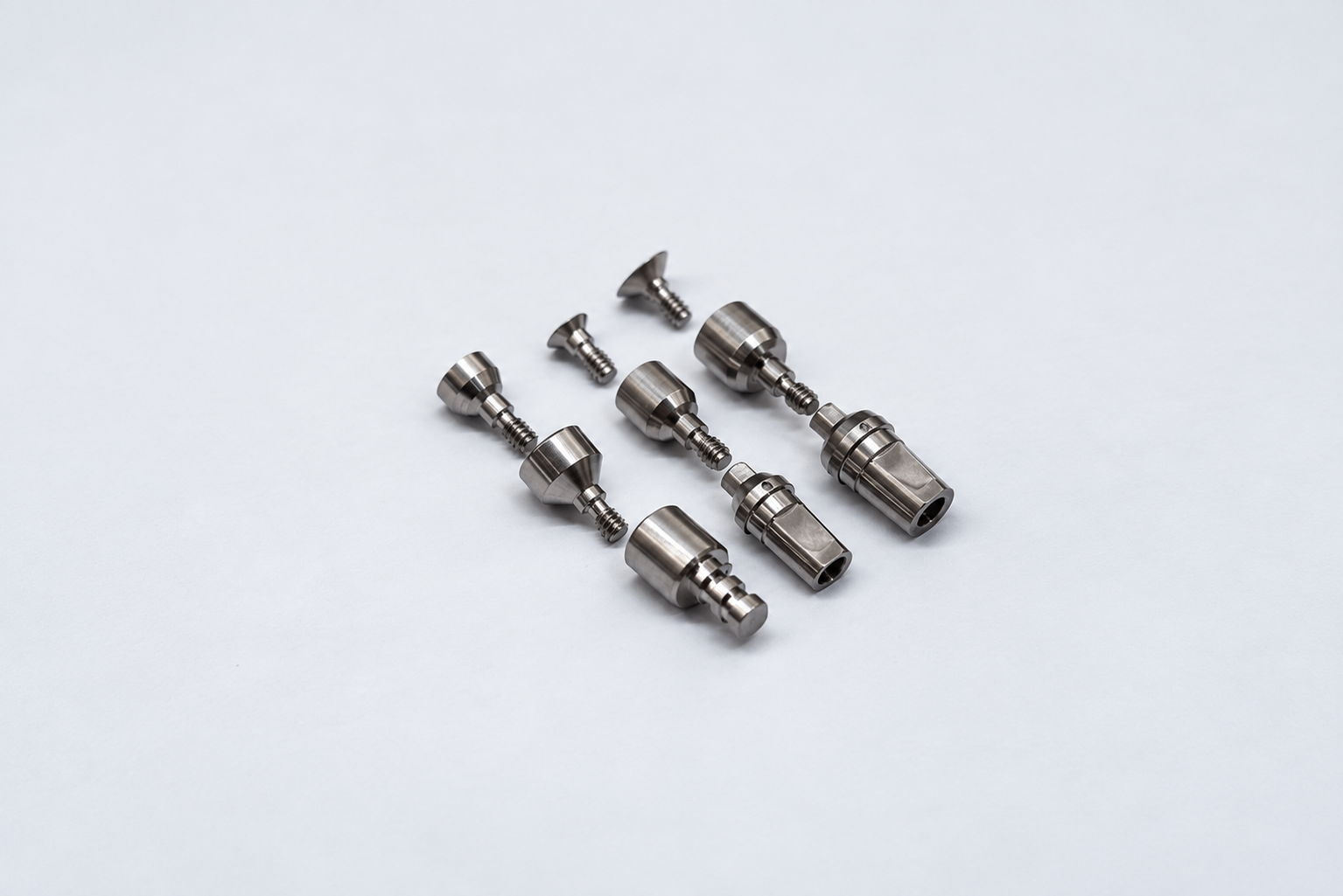 Titanium dental implant component precision machining, medical parts manufacturer Thailand